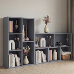 Vida Designs Grey 5 Shelf Cube Storage Unit - thumbnail 4