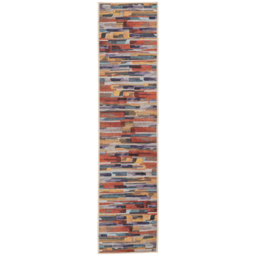 Kukoon Soft Chenille Abstract Multicolour Rug 60 x 240cm - thumbnail 1