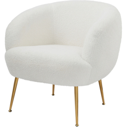 GFW Ada Cream Teddy Bouclé Accent Chair - thumbnail 3