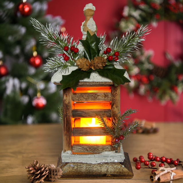 LED Wooden Light Box Christmas Decoration - image 1