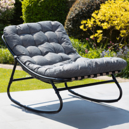 Artemis Home Solace Dark Grey Cushion Outdoor Rocking Chair