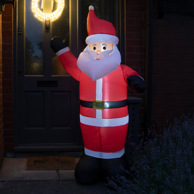 St Helens Christmas Inflatable LED Santa Claus Decoration 170cm - image 1