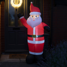 St Helens Christmas Inflatable LED Santa Claus Decoration 170cm - thumbnail 1