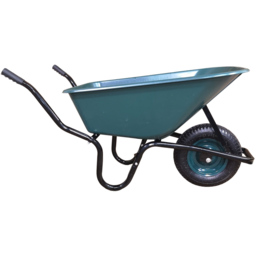 Samuel Alexander Green Heavy Duty Plastic Garden Wheelbarrow 150kg - thumbnail 3