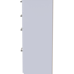 Crowndale Devon 4 Drawer White Matt Deep Chest of Drawers - thumbnail 4