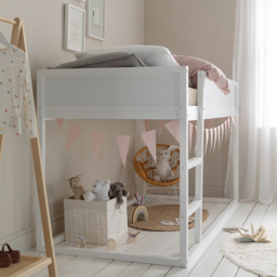 Noa and Nani Lykke White Reversible Mid Sleeper Cabin Bed with Straight Ladder - thumbnail 4