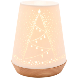 The Seasonal Gift Co. White Porcelain Christmas Aroma Lamp