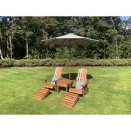 Charles Taylor Aidendack 2 Seater Companion Seat with Grey Cushions - thumbnail 3