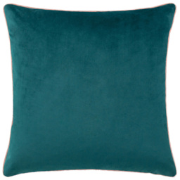 Paoletti Meridian Teal Blush Velvet Cushion