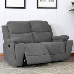 Ledbury Dark Grey 2 Seater Manual Recliner Sofa - thumbnail 3
