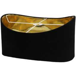 Metallic Gold and Black Lined Shade 44.5cm