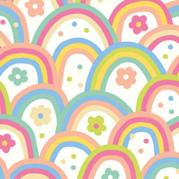 Origin Murals Rainbow Wobble Grey Wall Mural - thumbnail 2