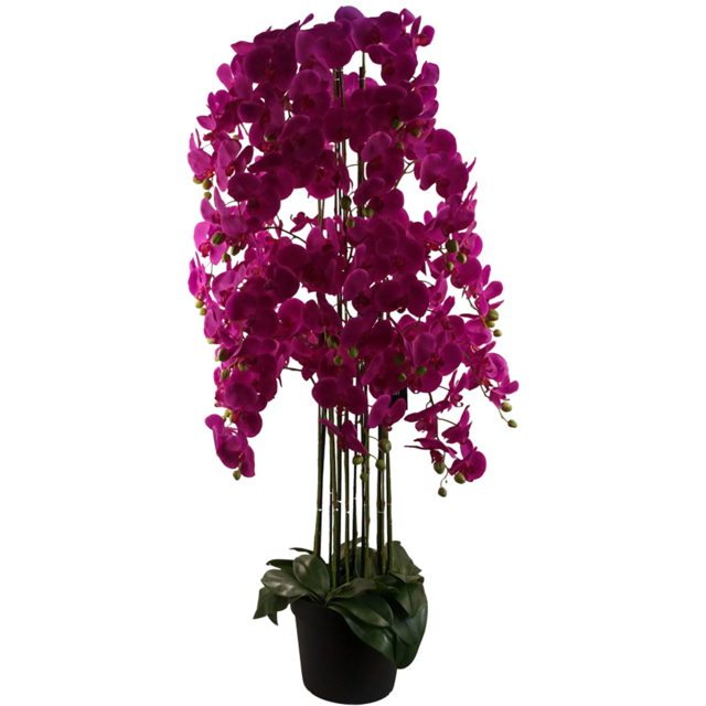 Leaf Giant Purple Orchid Artificial Plant in Pot 5ft - image 1