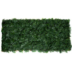 GreenBrokers Artificial Green Leaf Foliage Expandable Willow Trellis 100 x 200cm - thumbnail 1
