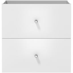 Homebase 2 Drawer White Cube Storage Insert 2 Pack - thumbnail 3