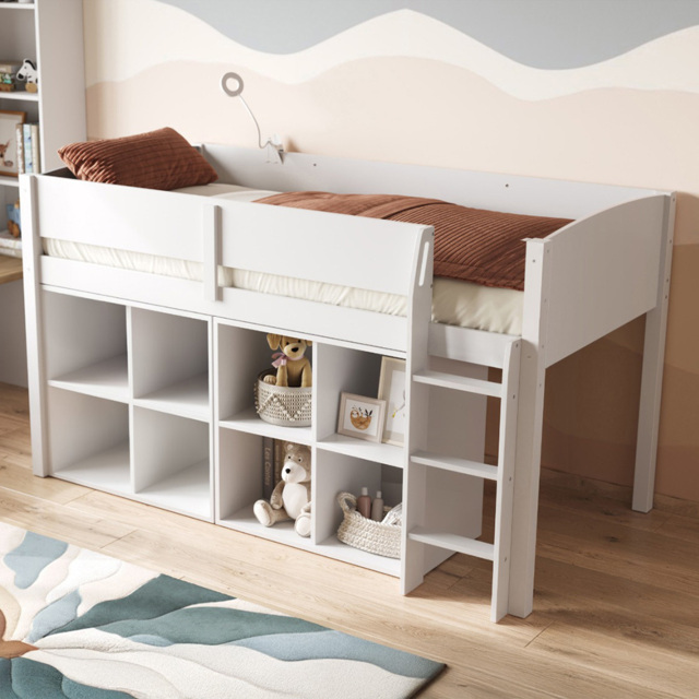 Flair Loop 8 Cube Unit White Mid Sleeper Bed - image 1