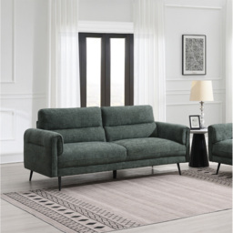 Harlem Moss Green 3 Seater Sofa - thumbnail 4