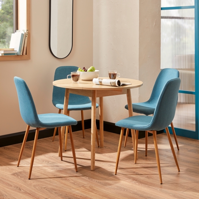 Wood Homebase Round Glass Dining Table Glass Dining Room Homebase