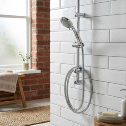 Croydex Flexi Fit Chrome 3 Function Shower Head Set - thumbnail 4