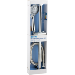 Croydex Flexi Fit Chrome 3 Function Shower Head Set