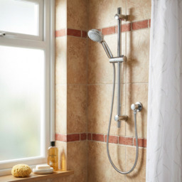 Croydex Flexi Fit Chrome 3 Function Shower Head Set - thumbnail 3