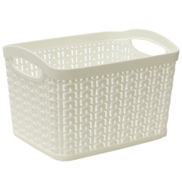 JVL Loop 1.5L White Storage Baskets 3 Pack - thumbnail 4