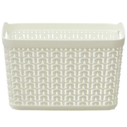 JVL Loop 1.5L White Storage Baskets 3 Pack - thumbnail 3