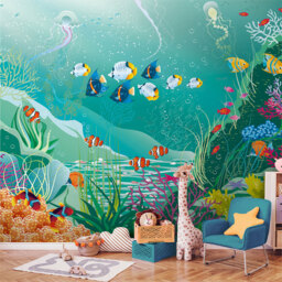 Origin Murals Under The Sea Adventure Green Wall Mural - thumbnail 1