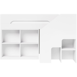 Flair Quinn White Staircase Mid Sleeper Storage Bed - thumbnail 2