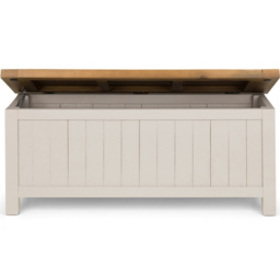 Julian Bowen Aspen Grey Wash Storage Bench - thumbnail 4