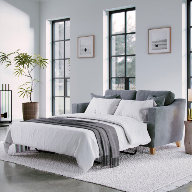 Marlon City Denim 2 Seater Sofa Bed - image 1
