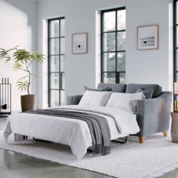 Marlon City Denim 2 Seater Sofa Bed - thumbnail 1