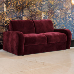 Jay-Be Deco 2 Seater Luxe Velvet Shiraz Sofa Bed with e-Sprung Mattress - thumbnail 1