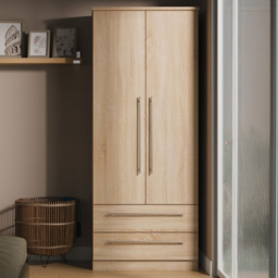 Crowndale Sherwood Bardolino Oak 2 Door 2 Drawer Wardrobe