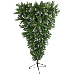 Snowtime Frosted Snow Tipped Green Upside Down Artificial Christmas Tree 6ft