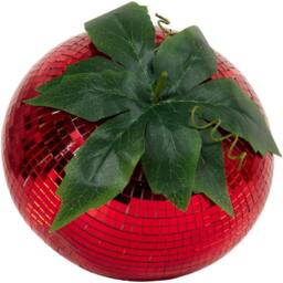 Red Disco Strawberry Christmas Decoration 16cm - thumbnail 3