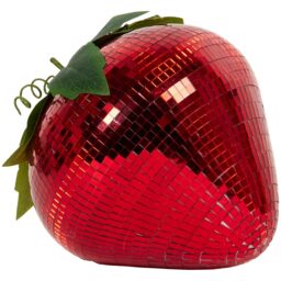 Red Disco Strawberry Christmas Decoration 16cm - thumbnail 4