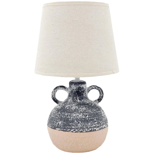 Acacia Home Fabric Shade Black Pot Table Lamp - image 1