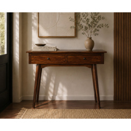Artisan Furniture Chestnut 2 Drawer Solid Wood Console Table
