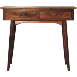 Artisan Furniture Chestnut 2 Drawer Solid Wood Console Table - thumbnail 2