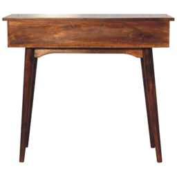 Artisan Furniture Chestnut 2 Drawer Solid Wood Console Table - thumbnail 4