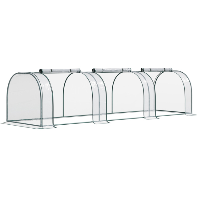 Outsunny Portable Long Tunnel Greenhouse 11.4 x 3.2ft - image 1
