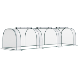Outsunny Portable Long Tunnel Greenhouse 11.4 x 3.2ft - thumbnail 1