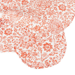 Asiah White and Rust Bedspread 200 x 240cm - thumbnail 4