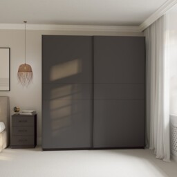 Andora Anthracite 2 Sliding Door Large Wardrobe - thumbnail 1