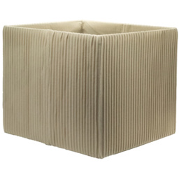Homebase Pleated Cream Cube Storage Insert 4 Pack - thumbnail 4