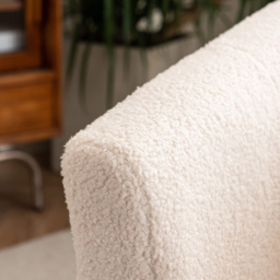 Home Source Cream Boucle Armchair - thumbnail 4