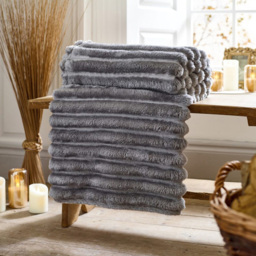 Deyongs Alnwick Throw Dove Grey 140 x 180cm - thumbnail 2