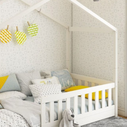 Noomi Froya Evolutionary White Single House Kids Bed - thumbnail 3