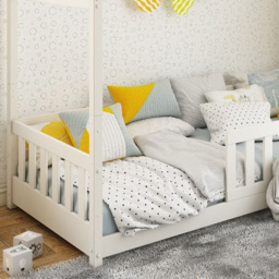 Noomi Froya Evolutionary White Single House Kids Bed - thumbnail 2